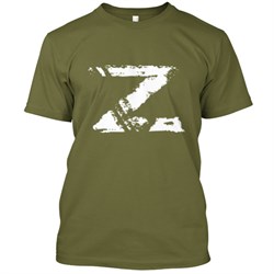 "Z" Print Military T-Shirt - photo 9686